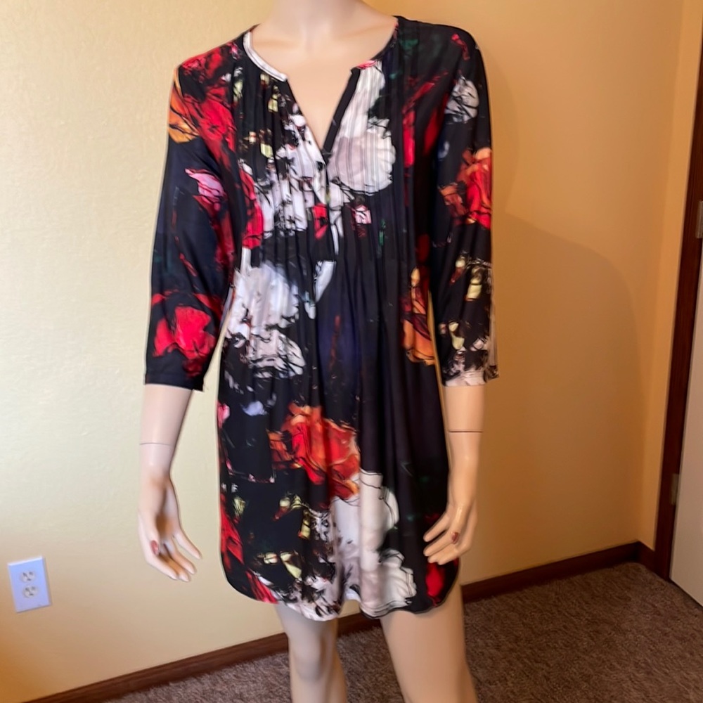Sunflower by Firmiana NEW Multi-Colored Long Top Sz 1X